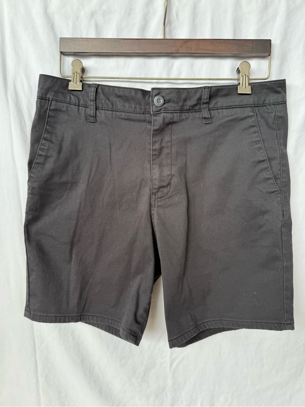 RSQ Black Flat Front Chino Shorts